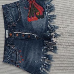 We the free/ free people shorts